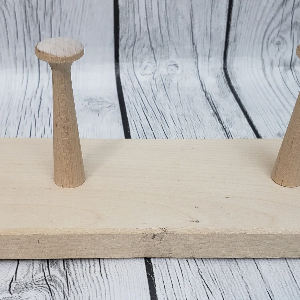 Mainstays 18 in. Wall Mounted Unfinished Wood Hook Rack, 4 Pegs